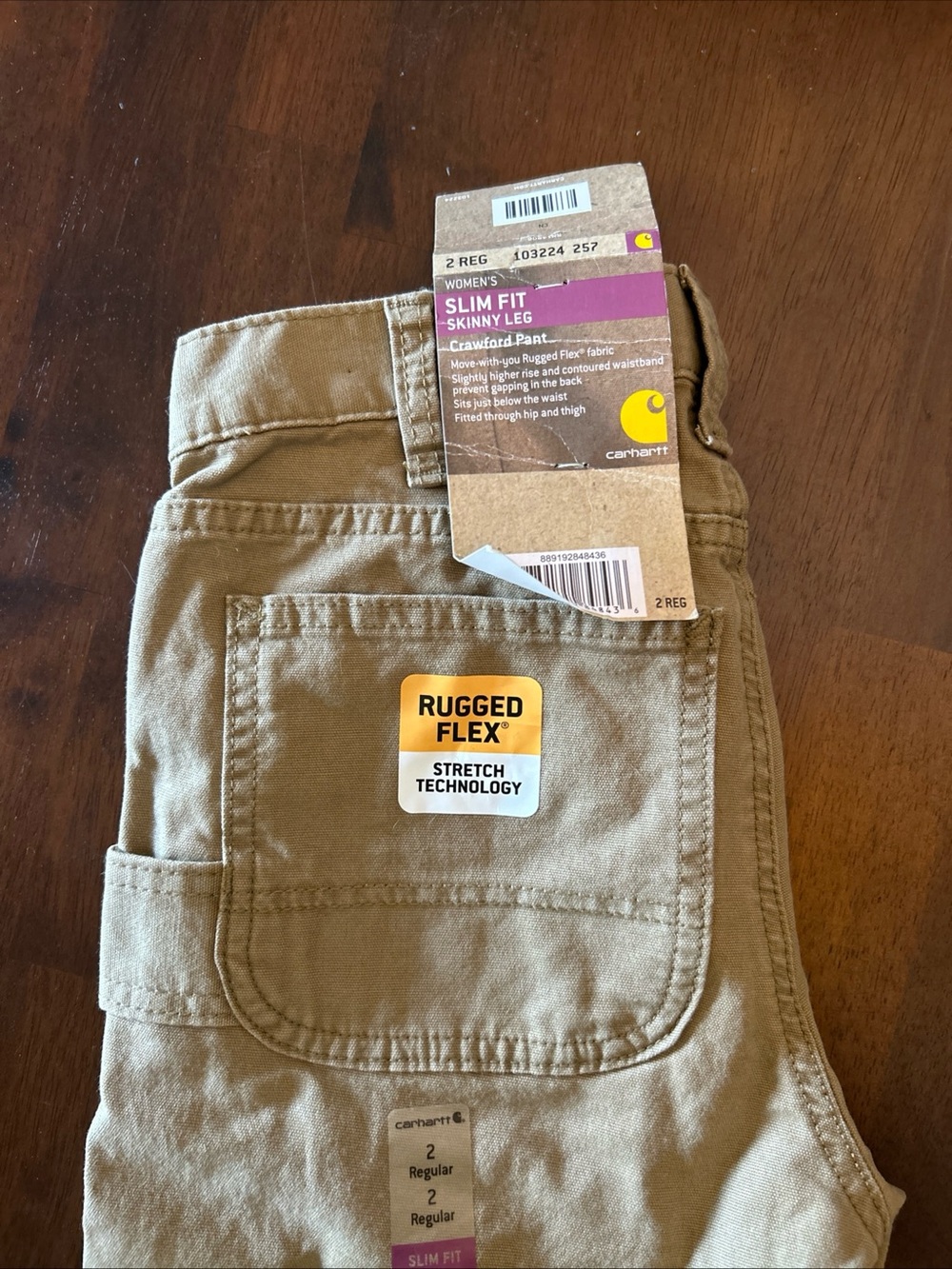 Carhartt Women's Skinny Pants in Khaki/Tan